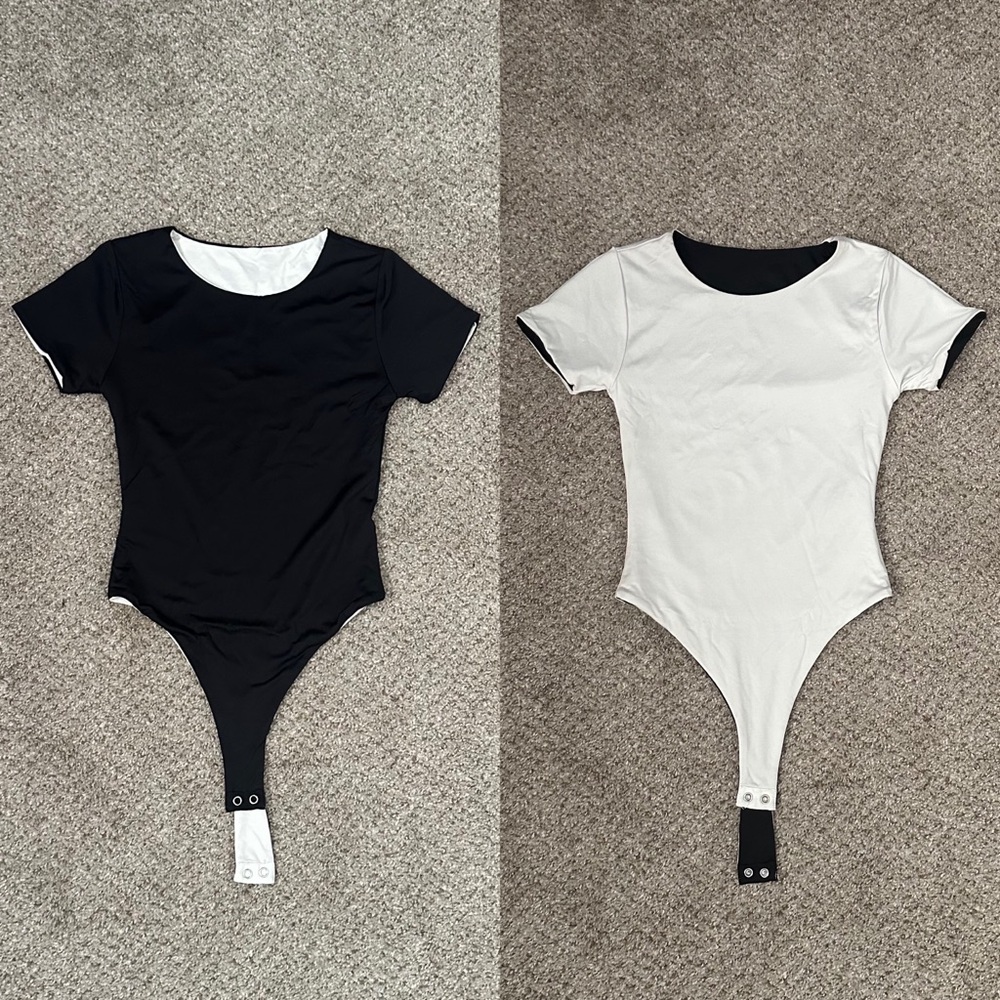 🔲 (NWOT) Reversible thong bodysuit